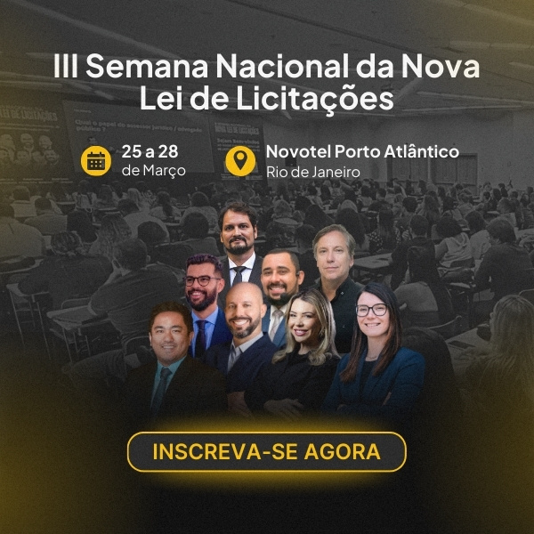 III Semana Nacional da Nova Lei de Licitações - Anúncio 1por1 Blog