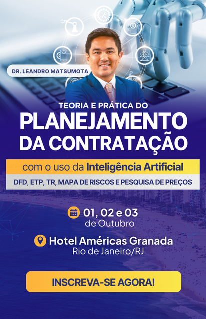 Planejamento da Contratação com Apoio de Inteligência Artificial Da Demanda à Gestão de Riscos - Rio de JaneiroRJ - Anúncio - Valeriote Cursos e Consultoria