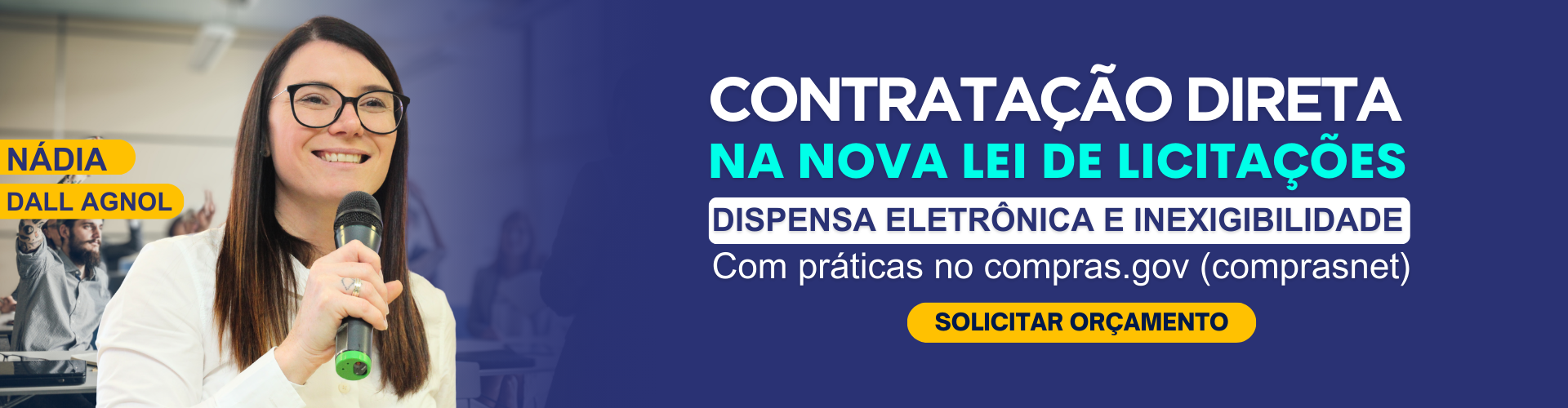 Contratação Direta na Nova Lei de Licitações - Banner