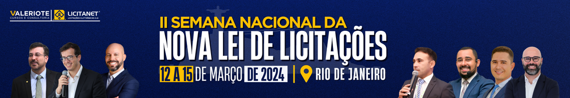 II Semana Nacional da Nova Lei de Licitações - Banner P