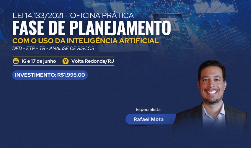Curso Fase de Planejamento com Inteligência Artificial - Volta Redonda/RJ