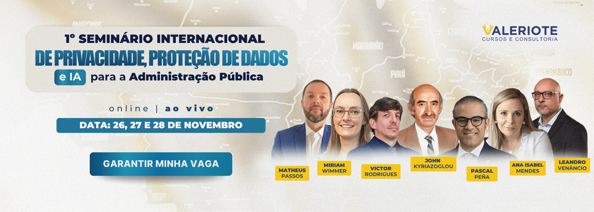1º Seminário Internacional de Privacidade, Proteção de Dados e IA para Administração Pública