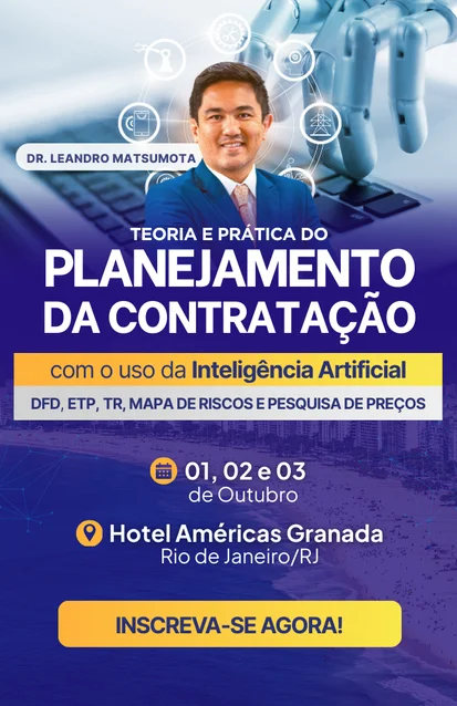 Planejamento da Contratação com Apoio de Inteligência Artificial Da Demanda à Gestão de Riscos - Rio de JaneiroRJ - Anúncio - Valeriote Cursos e Consultoria